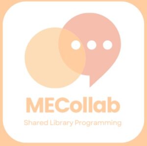 Logo with writing that states MECollab Shared Library Programing. 