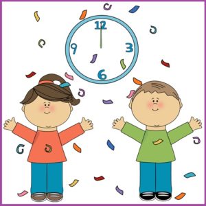 children celebrating new years