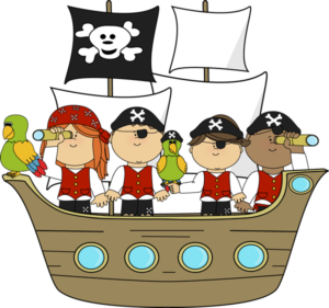 pirates on a pirate ship