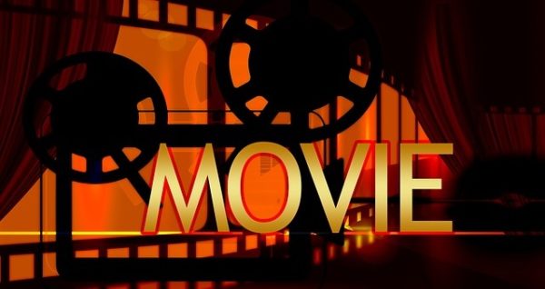 image of movie film and the word movie