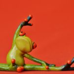 frog doing yoga