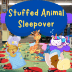 stuffed animal sleepover logo