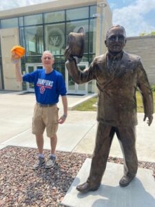 picture of Andy Young by statue